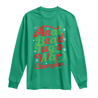 Funny Anal Bead Tug O War Christmas Long Sleeve Shirt Inappropriate Adult Humor Weird Cringe - Wonder Print Shop