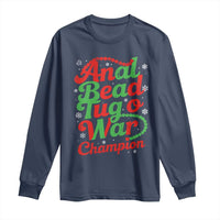 Funny Anal Bead Tug O War Christmas Long Sleeve Shirt Inappropriate Adult Humor Weird Cringe - Wonder Print Shop