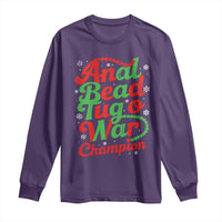 Funny Anal Bead Tug O War Christmas Long Sleeve Shirt Inappropriate Adult Humor Weird Cringe - Wonder Print Shop