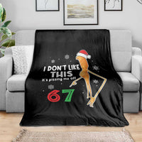 Funny Marcus The Worm 67 Meme Christmas Throw Blanket I Don't Like This It's Pissing Me Off - Wonder Print Shop