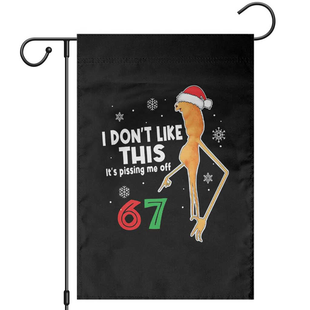 Funny Marcus The Worm 67 Meme Christmas Garden Flag I Don't Like This It's Pissing Me Off - Wonder Print Shop