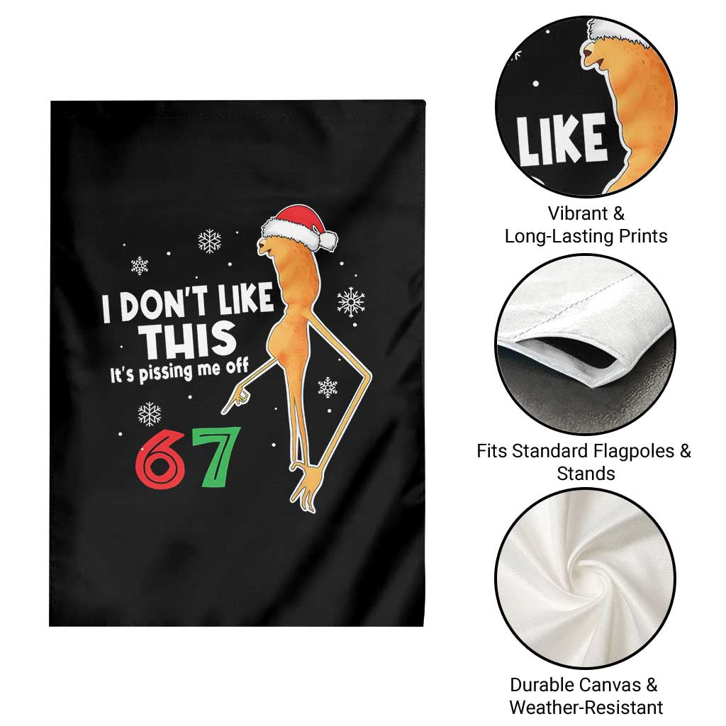 Funny Marcus The Worm 67 Meme Christmas Garden Flag I Don't Like This It's Pissing Me Off - Wonder Print Shop