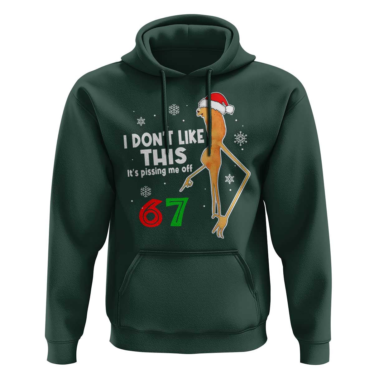 Funny Marcus The Worm 67 Meme Christmas Hoodie I Don't Like This It's Pissing Me Off - Wonder Print Shop