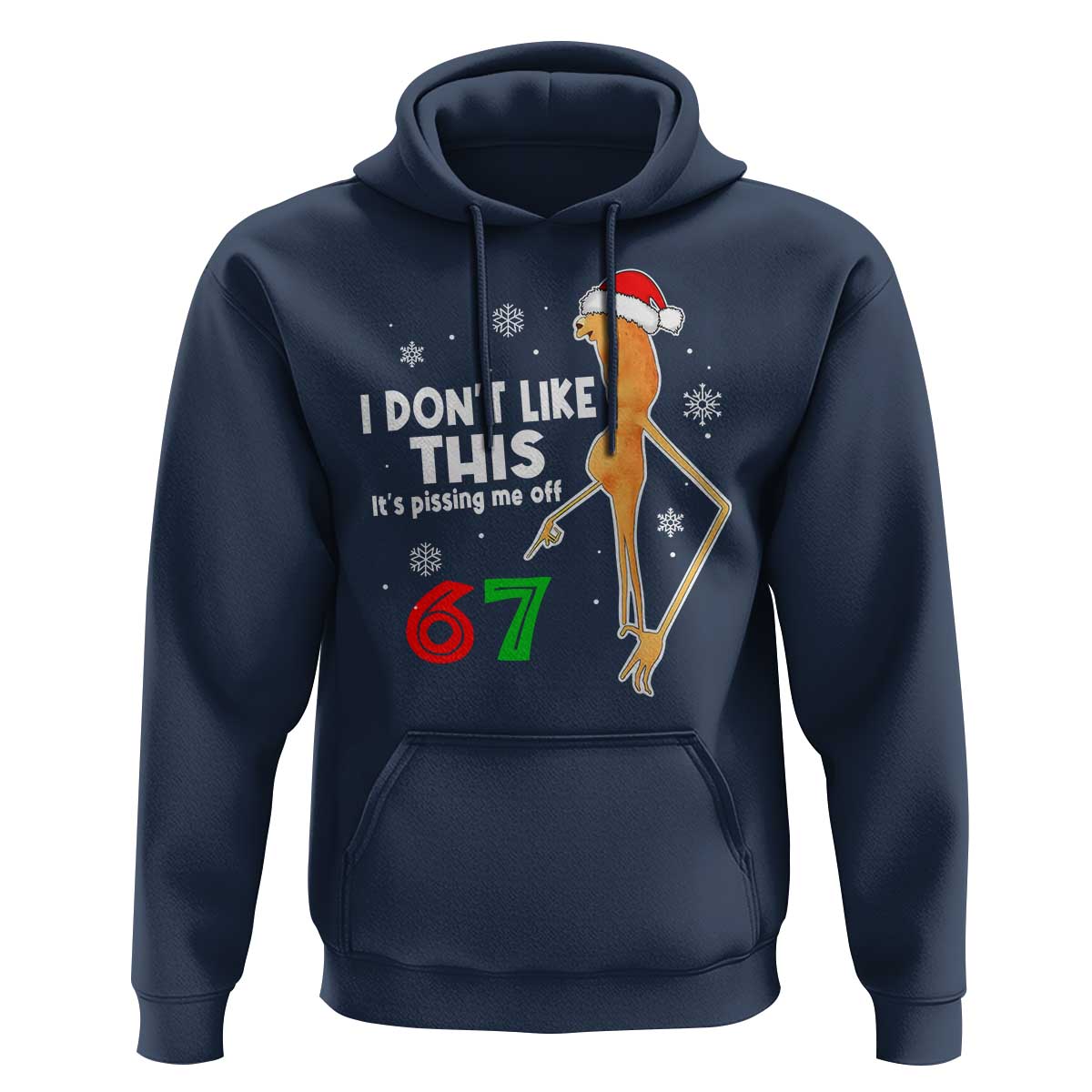 Funny Marcus The Worm 67 Meme Christmas Hoodie I Don't Like This It's Pissing Me Off - Wonder Print Shop