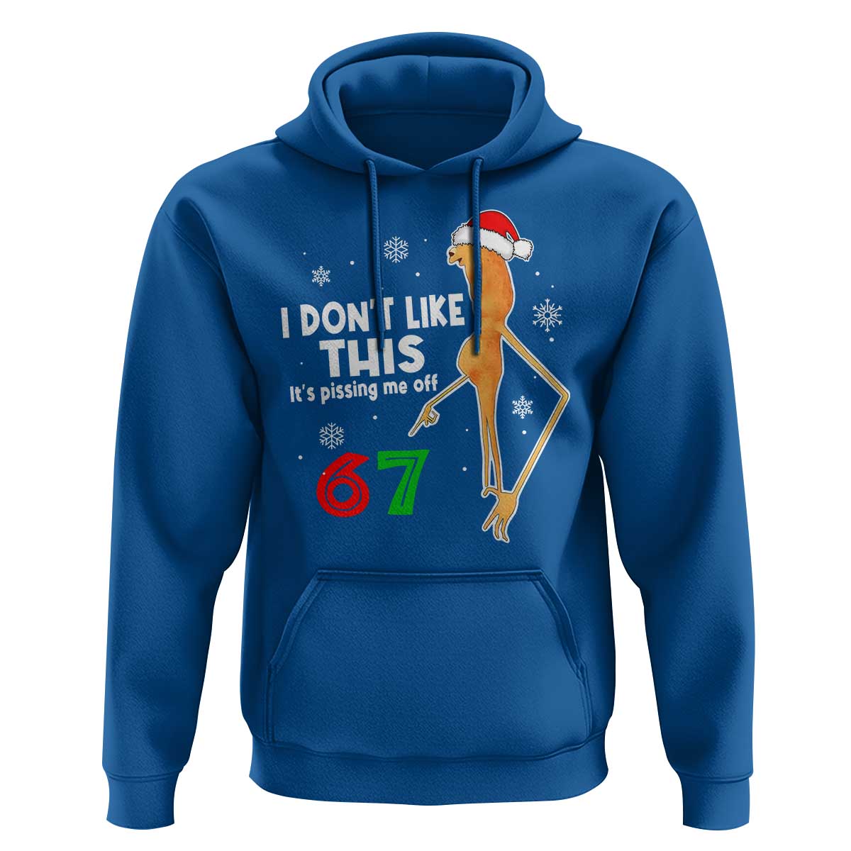 Funny Marcus The Worm 67 Meme Christmas Hoodie I Don't Like This It's Pissing Me Off - Wonder Print Shop