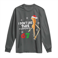 Funny Marcus The Worm 67 Meme Christmas Long Sleeve Shirt I Don't Like This It's Pissing Me Off - Wonder Print Shop