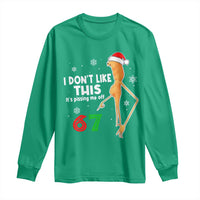 Funny Marcus The Worm 67 Meme Christmas Long Sleeve Shirt I Don't Like This It's Pissing Me Off - Wonder Print Shop