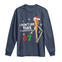 Funny Marcus The Worm 67 Meme Christmas Long Sleeve Shirt I Don't Like This It's Pissing Me Off - Wonder Print Shop