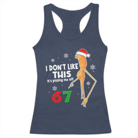 Funny Marcus The Worm 67 Meme Christmas Racerback Tank Top I Don't Like This It's Pissing Me Off - Wonder Print Shop