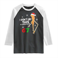 Funny Marcus The Worm 67 Meme Christmas Raglan Shirt I Don't Like This It's Pissing Me Off - Wonder Print Shop