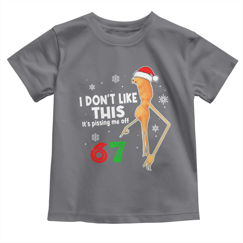 Funny Marcus The Worm 67 Meme Christmas Toddler T Shirt I Don't Like This It's Pissing Me Off - Wonder Print Shop