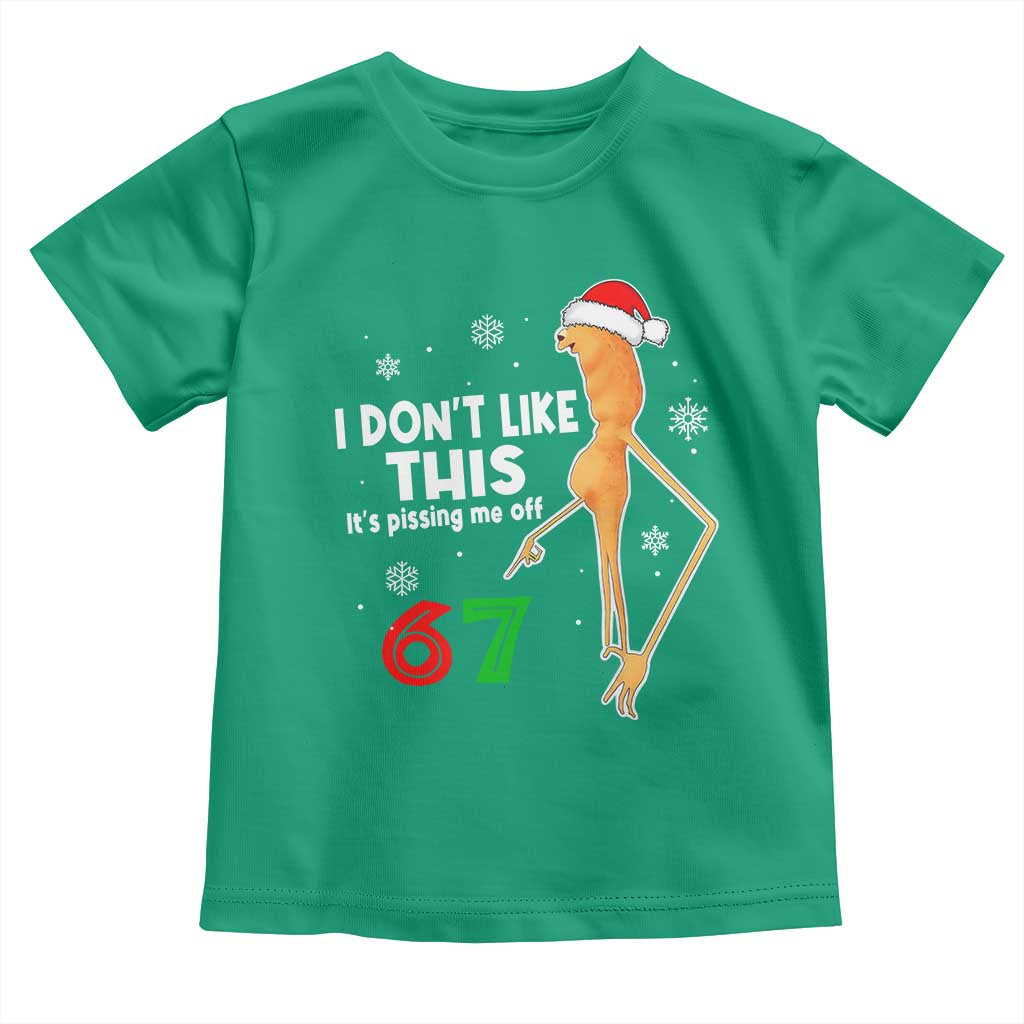 Funny Marcus The Worm 67 Meme Christmas Toddler T Shirt I Don't Like This It's Pissing Me Off - Wonder Print Shop