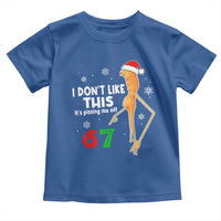 Funny Marcus The Worm 67 Meme Christmas Toddler T Shirt I Don't Like This It's Pissing Me Off - Wonder Print Shop