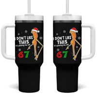 Funny Marcus The Worm 67 Meme Christmas Tumbler With Handle I Don't Like This It's Pissing Me Off - Wonder Print Shop