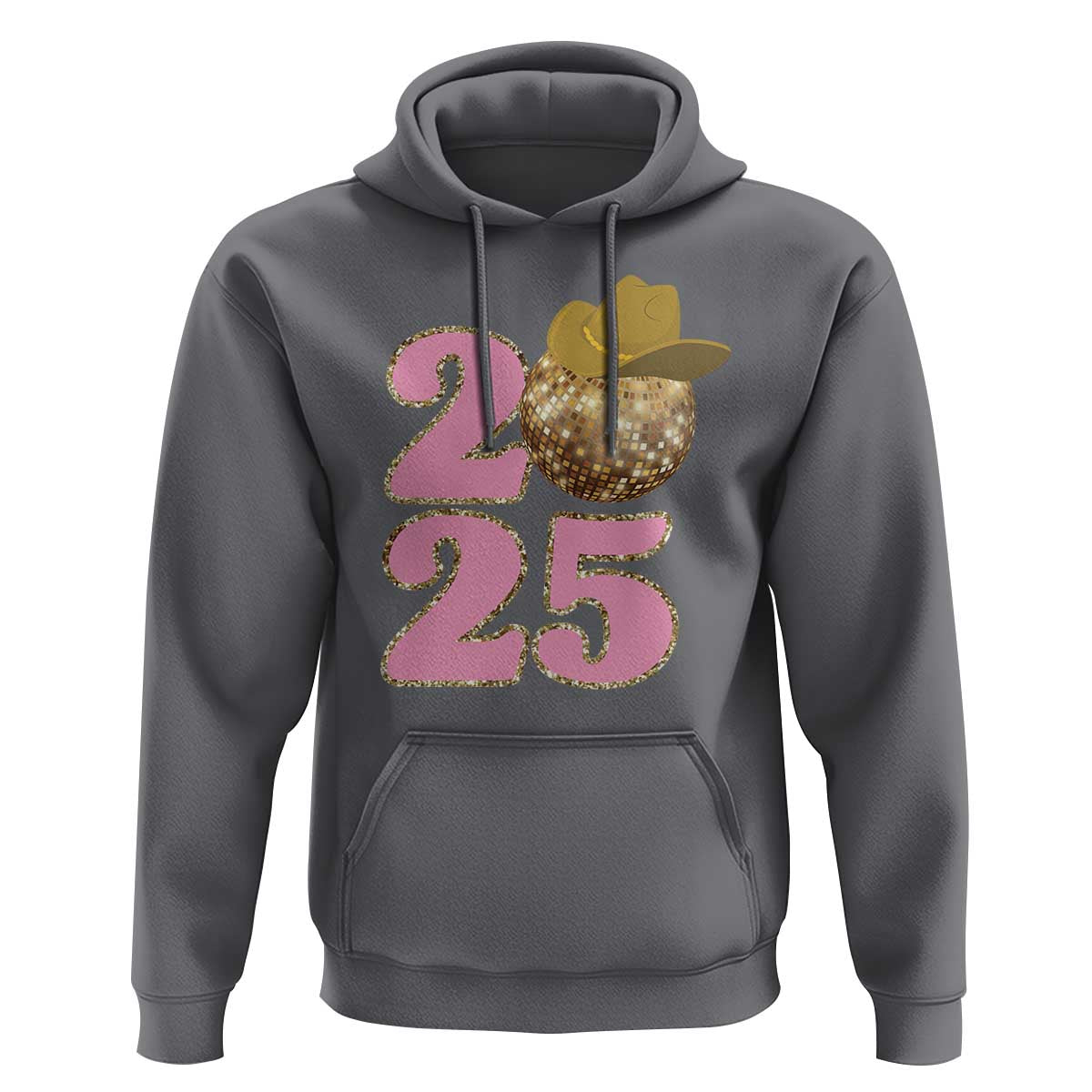 Howdy New Year 2025 Hoodie Happy New Year Sparkling Cowboy Cowgirl