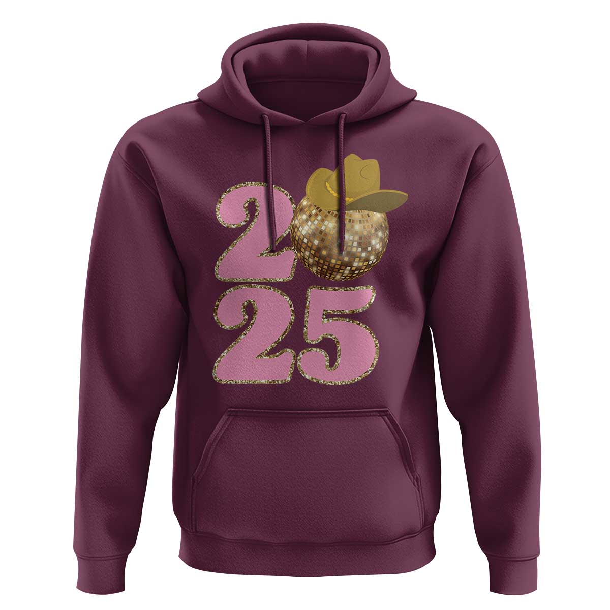 Howdy New Year 2025 Hoodie Happy New Year Sparkling Cowboy Cowgirl