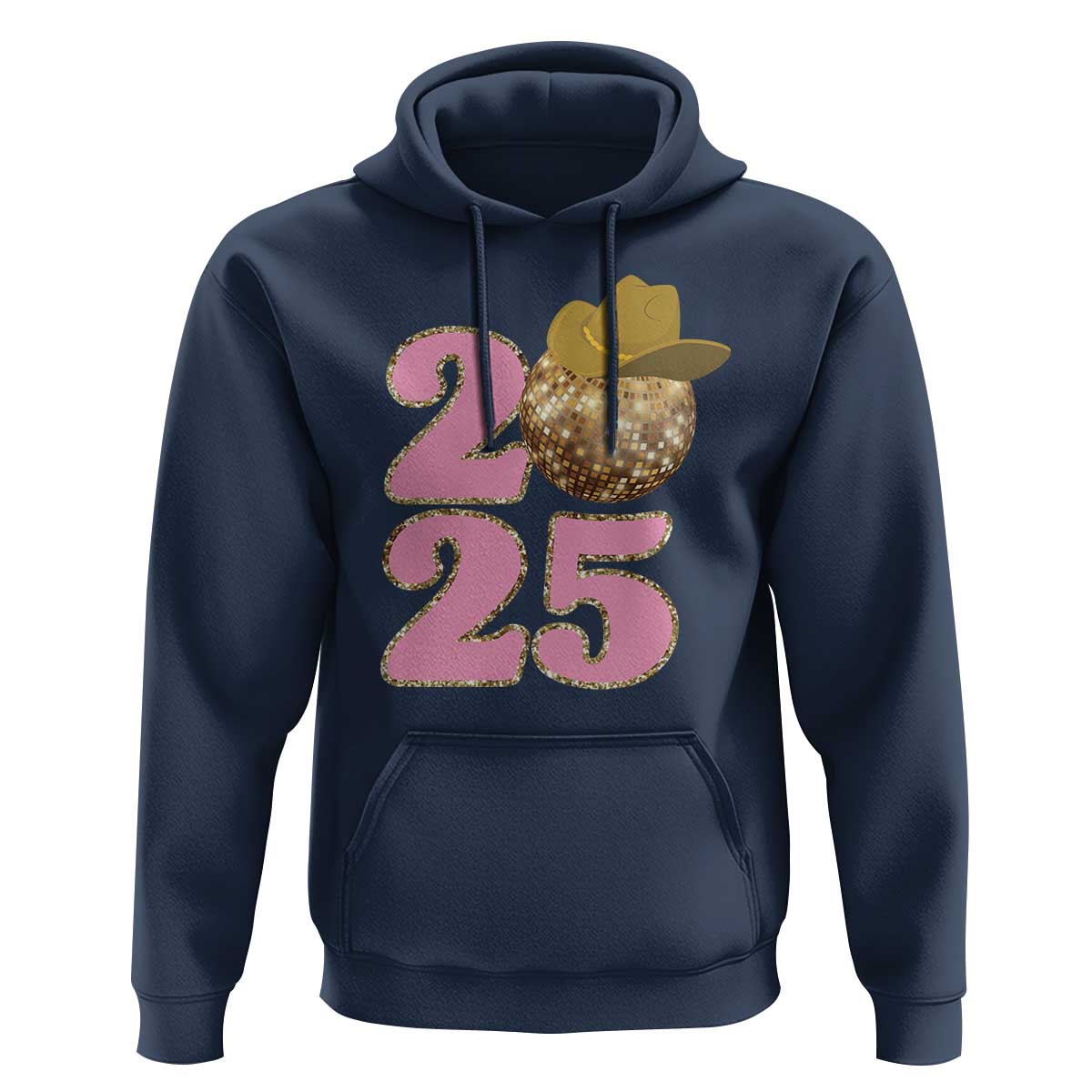 Howdy New Year 2025 Hoodie Happy New Year Sparkling Cowboy Cowgirl