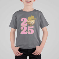 Howdy New Year 2025 T Shirt For Kid Happy New Year Sparkling Cowboy Cowgirl