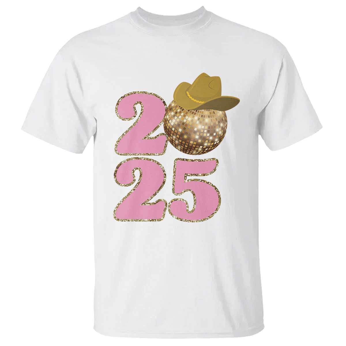 Howdy New Year 2025 T Shirt Happy New Year Sparkling Cowboy Cowgirl - Wonder Print Shop