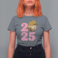Howdy New Year 2025 T Shirt For Women Happy New Year Sparkling Cowboy Cowgirl - Wonder Print Shop