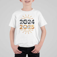Goodbye 2024 Hello 2025 T Shirt For Kid New Year's Eve Party - Wonder Print Shop