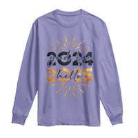 Goodbye 2024 Hello 2025 Long Sleeve Shirt New Year's Eve Party