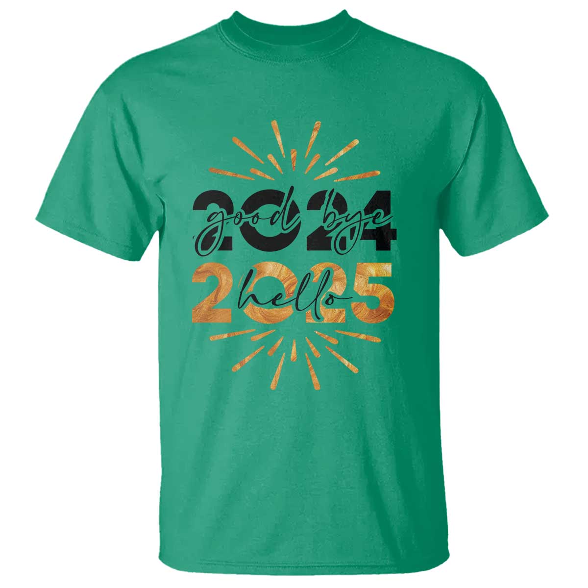 Goodbye 2024 Hello 2025 T Shirt New Year's Eve Party - Wonder Print Shop