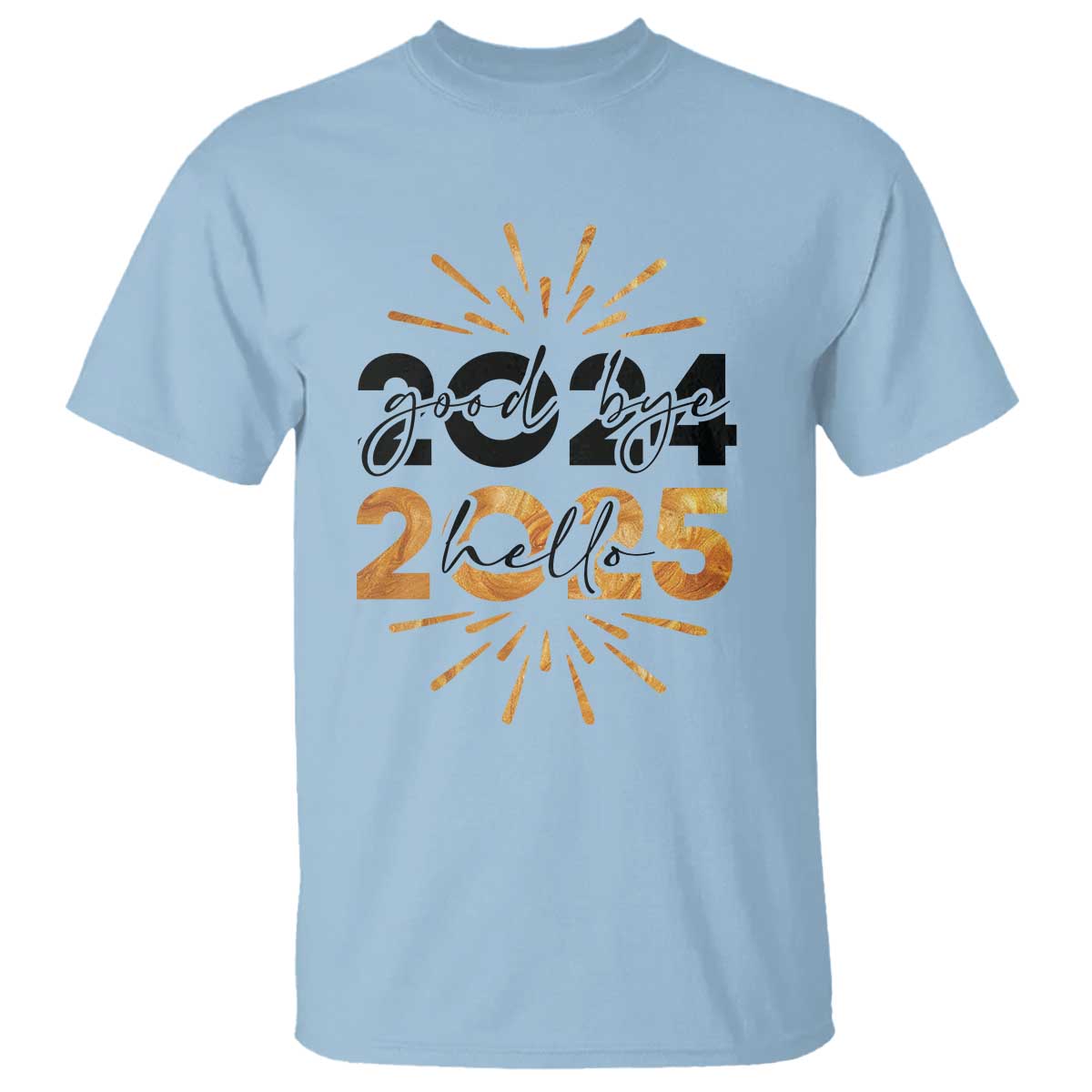 Goodbye 2024 Hello 2025 T Shirt New Year's Eve Party - Wonder Print Shop