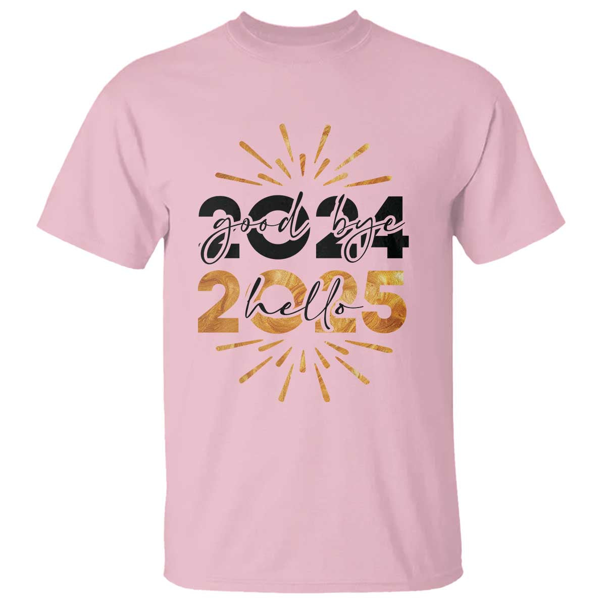 Goodbye 2024 Hello 2025 T Shirt New Year's Eve Party - Wonder Print Shop