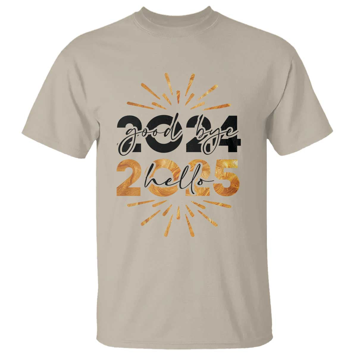 Goodbye 2024 Hello 2025 T Shirt New Year's Eve Party - Wonder Print Shop
