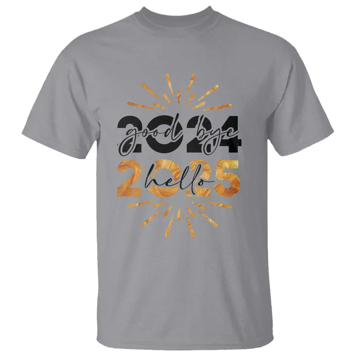 Goodbye 2024 Hello 2025 T Shirt New Year's Eve Party - Wonder Print Shop