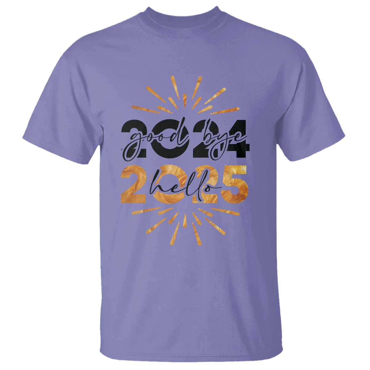 Goodbye 2024 Hello 2025 T Shirt New Year's Eve Party - Wonder Print Shop