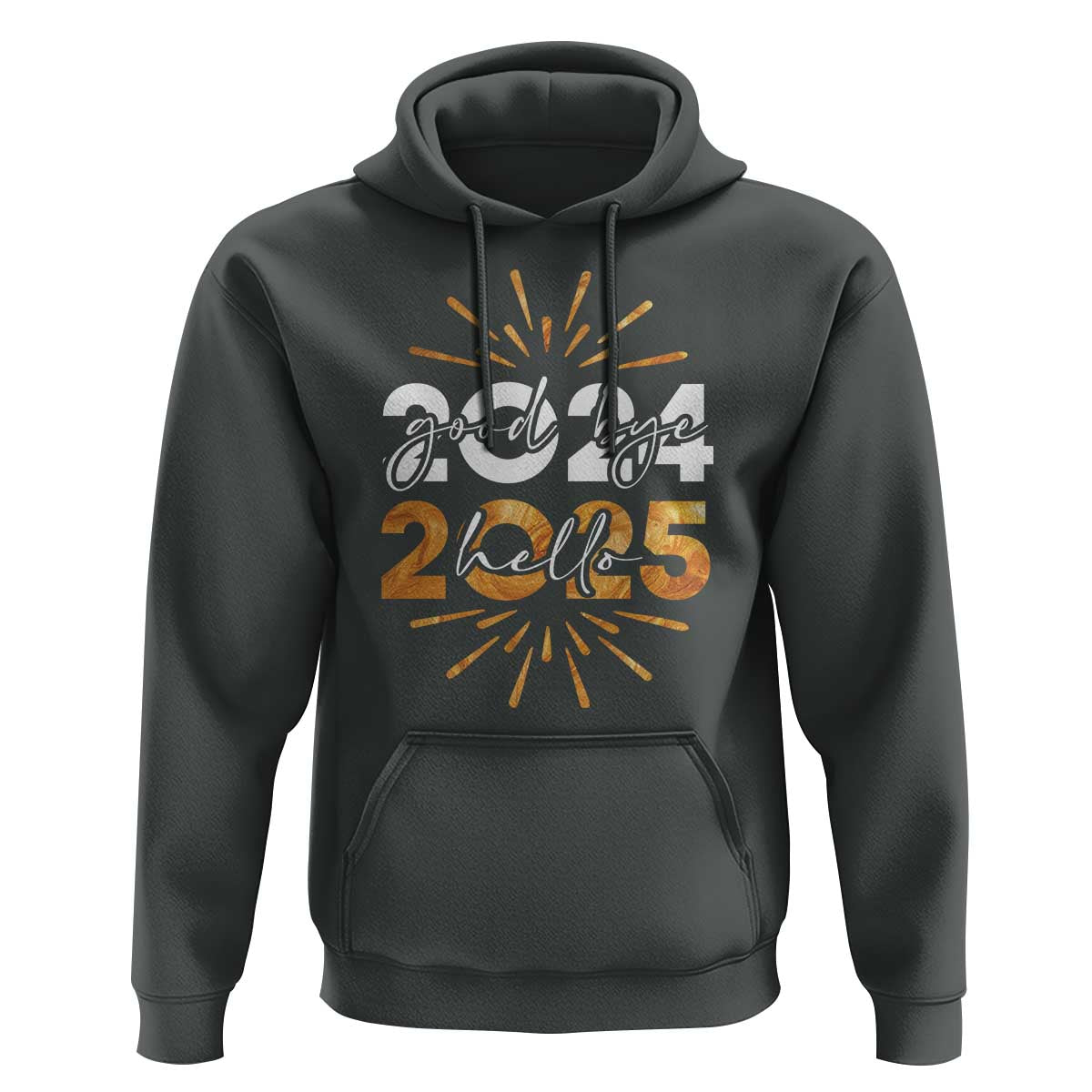Goodbye 2024 Hello 2025 Hoodie New Year's Eve Party Fireworks