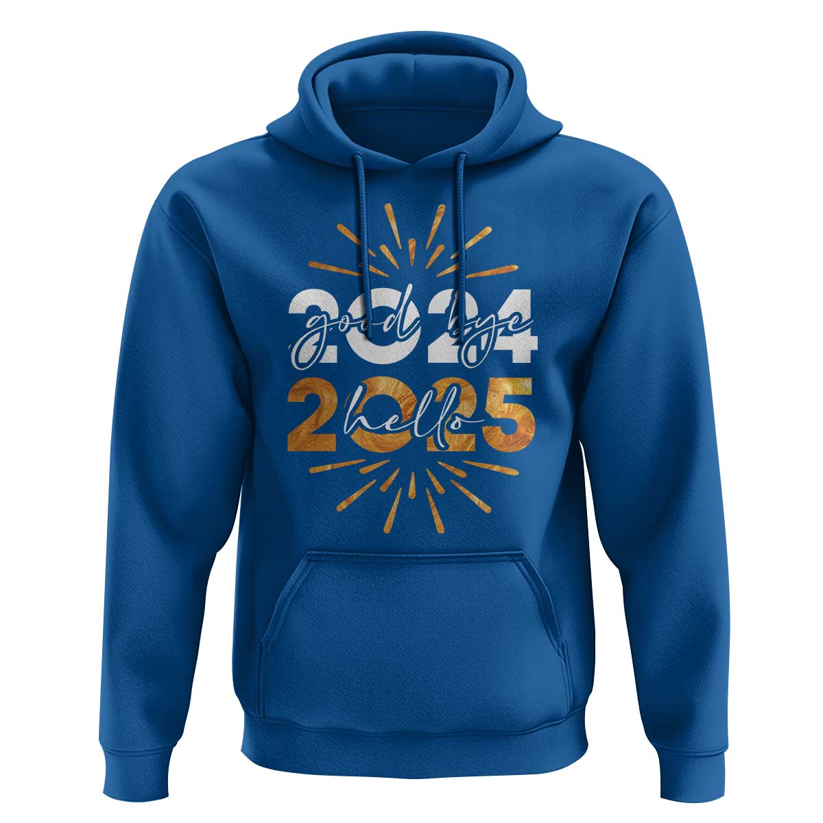 Goodbye 2024 Hello 2025 Hoodie New Year's Eve Party Fireworks