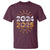 Goodbye 2024 Hello 2025 T Shirt New Year's Eve Party Fireworks - Wonder Print Shop