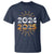 Goodbye 2024 Hello 2025 T Shirt New Year's Eve Party Fireworks - Wonder Print Shop