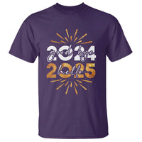 Goodbye 2024 Hello 2025 T Shirt New Year's Eve Party Fireworks - Wonder Print Shop