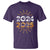 Goodbye 2024 Hello 2025 T Shirt New Year's Eve Party Fireworks - Wonder Print Shop