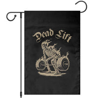 Funny Deadlifts Lifting Weights Gym Skeleton Garden Flag - Wonder Print Shop