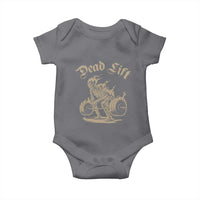 Funny Deadlifts Lifting Weights Gym Skeleton Baby Onesie - Wonder Print Shop