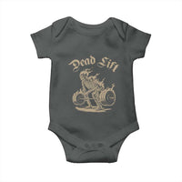 Funny Deadlifts Lifting Weights Gym Skeleton Baby Onesie - Wonder Print Shop