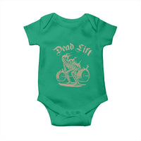 Funny Deadlifts Lifting Weights Gym Skeleton Baby Onesie - Wonder Print Shop