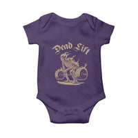 Funny Deadlifts Lifting Weights Gym Skeleton Baby Onesie - Wonder Print Shop