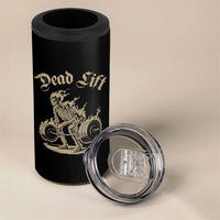 Funny Deadlifts Lifting Weights Gym Skeleton 4 in 1 Can Cooler Tumbler - Wonder Print Shop