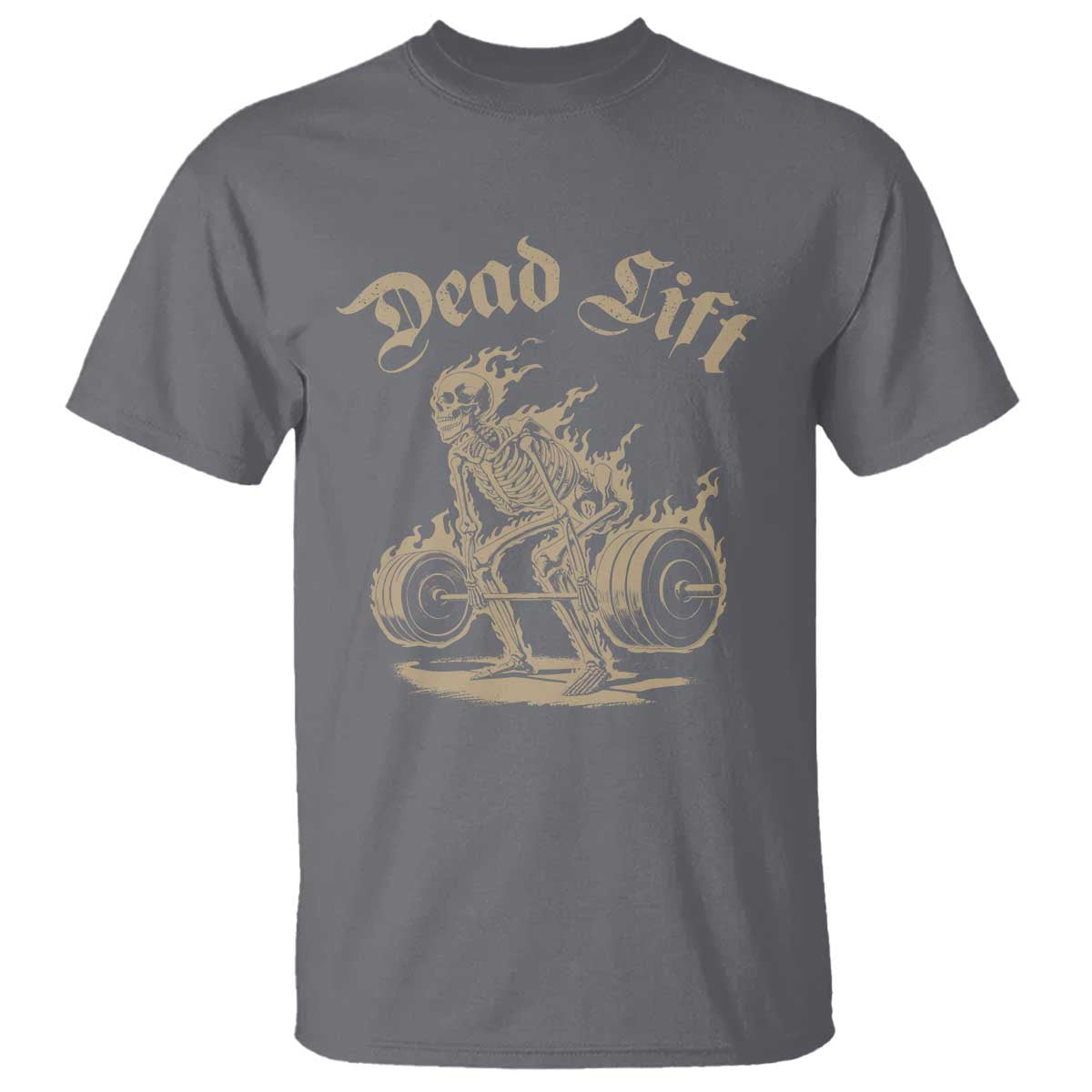 Funny Deadlifts Lifting Weights Gym Skeleton T Shirt - Wonder Print Shop