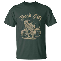 Funny Deadlifts Lifting Weights Gym Skeleton T Shirt - Wonder Print Shop