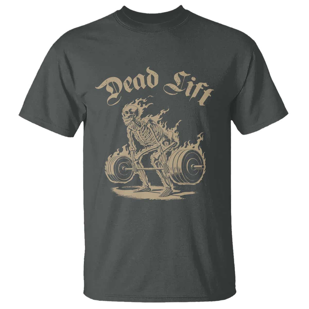 Funny Deadlifts Lifting Weights Gym Skeleton T Shirt - Wonder Print Shop