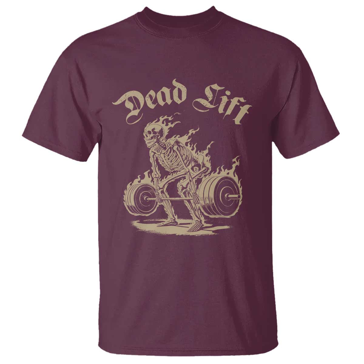 Funny Deadlifts Lifting Weights Gym Skeleton T Shirt - Wonder Print Shop