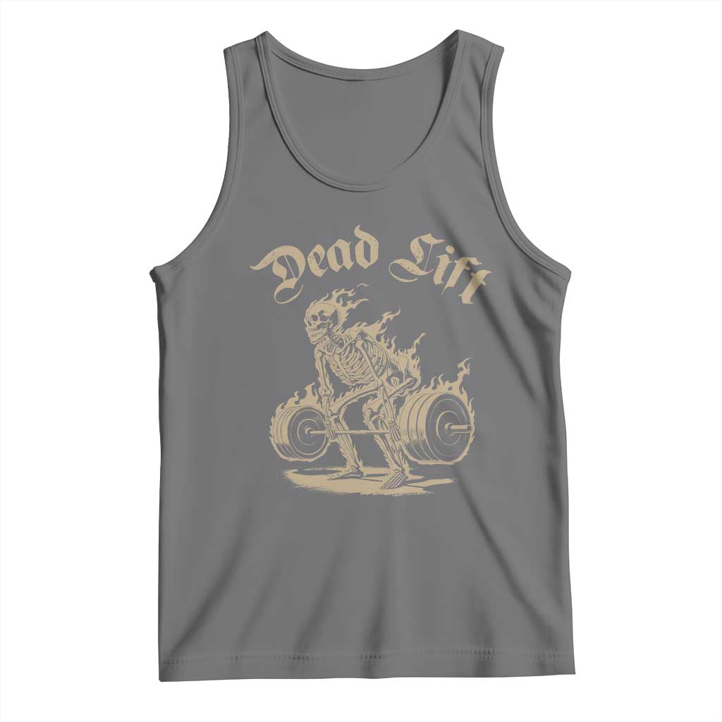 Funny Deadlifts Lifting Weights Gym Skeleton Tank Top - Wonder Print Shop