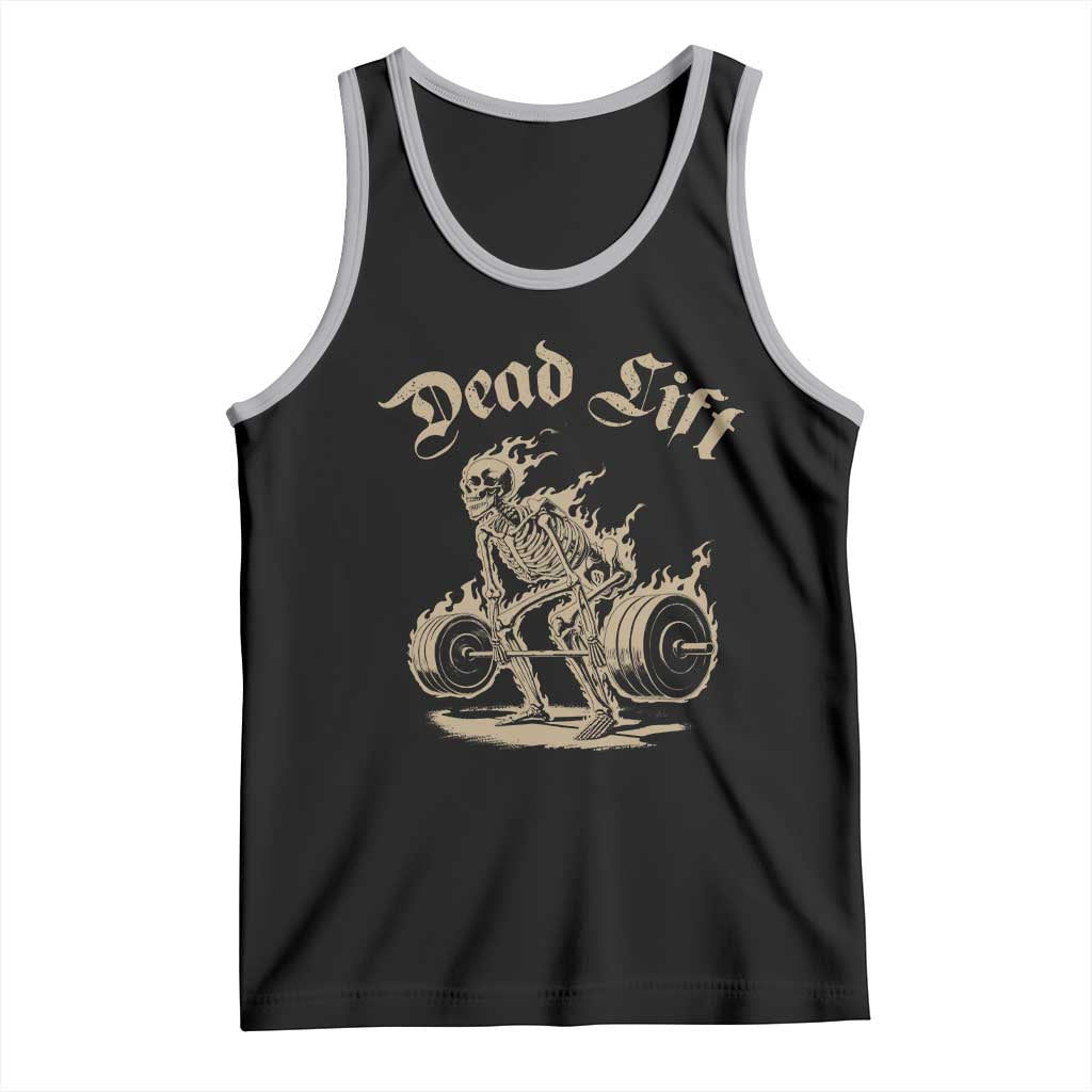 Funny Deadlifts Lifting Weights Gym Skeleton Tank Top - Wonder Print Shop